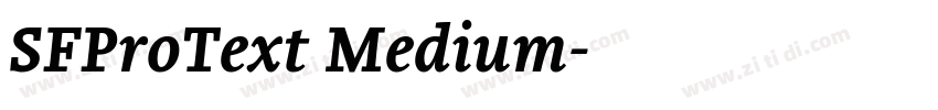 SFProText Medium字体转换